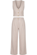 The Alcott Pinstripe Vest & Trouser Set